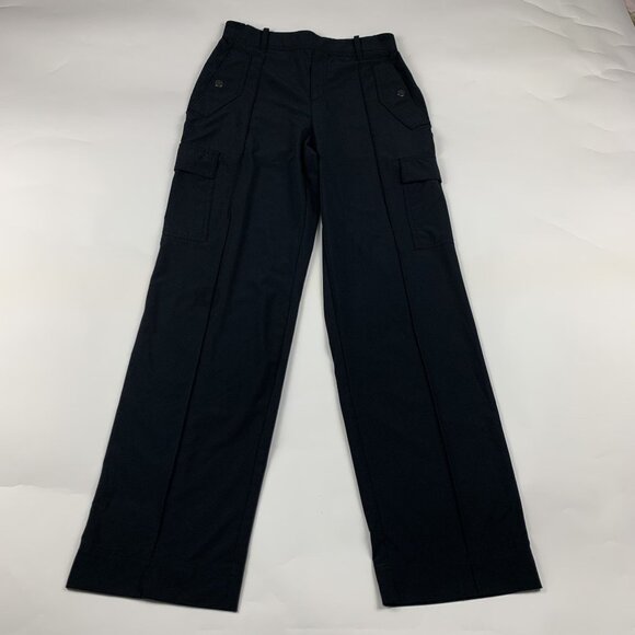 Athleta Black Vienna Cargo Relaxed Straight Leg Pant 4 - Picture 1 of 6